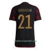 Camiseta de fútbol Alemania Ilkay Gundogan 21 Segunda Equipación Mundial 2022 - Hombre